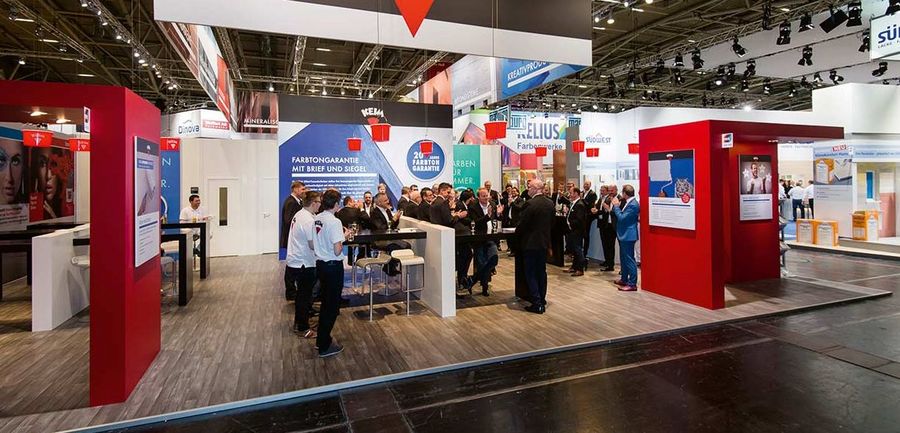 Der KEIMFARBEN-Messestand auf der FAF 2016 Der KEIMFARBEN-Messestand auf der FAF 2016