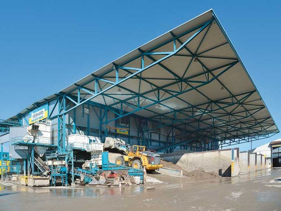 Eberhard Bau AG Bodenwaschanlage Eberhard Bau AG Bodenwaschanlage