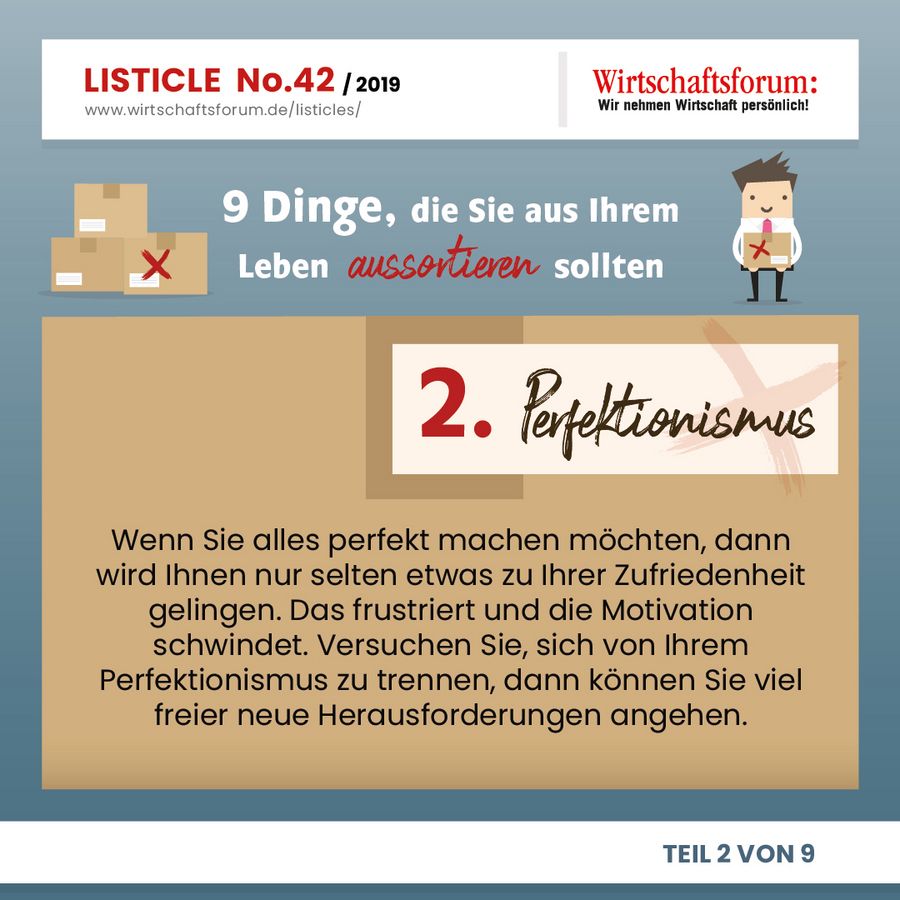 9 Dinge, die Sie aus Ihrem Leben aussortieren sollten - Perfektionismus 9 Dinge, die Sie aus Ihrem Leben aussortieren sollten - Perfektionismus