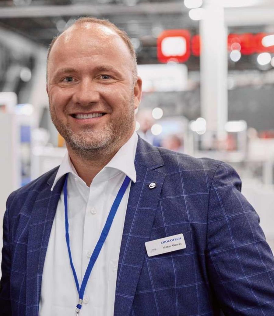 Dipl. Ing. Volker Günnel, Direktor Vertrieb und Marketing der CHOCOTECH GmbH Dipl. Ing. Volker Günnel, Direktor Vertrieb und Marketing der CHOCOTECH GmbH