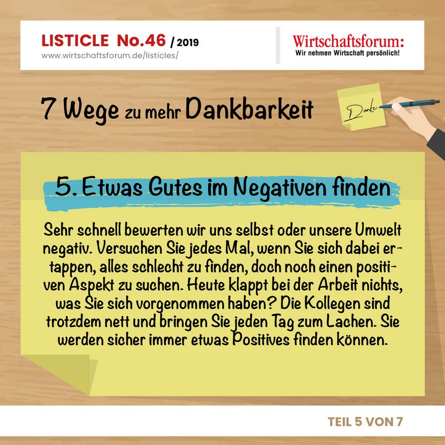 7 Wege zu mehr Dankbarkeit - Etwas Gutes im Negativen finden 7 Wege zu mehr Dankbarkeit - Etwas Gutes im Negativen finden
