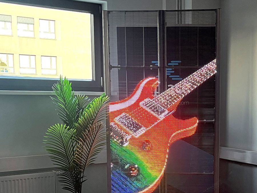 Transparente LED Wand