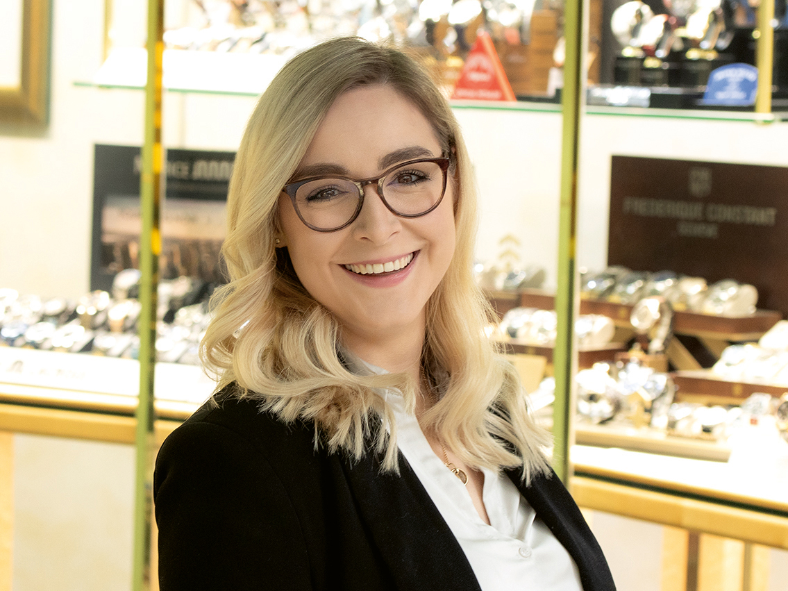 Maximiliane Häffner, Mitglied der Geschäftsleitung der Juwelier Ralf Häffner e.K. Maximiliane Häffner, Mitglied der Geschäftsleitung der Juwelier Ralf Häffner e.K.