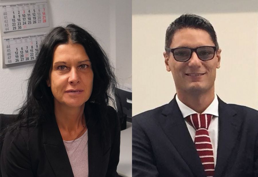Katia Pedretti und Alberto Giacometti, Personalleiterin und Vertriebsleiter der Autotest Gruppe Katia Pedretti und Alberto Giacometti, Personalleiterin und Vertriebsleiter der Autotest Gruppe