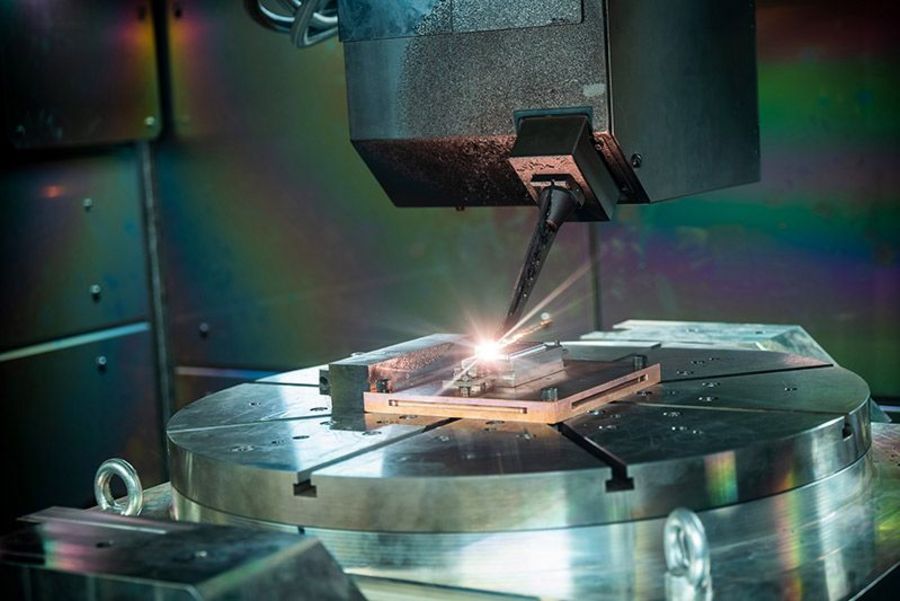 Steigerwald Strahltechnik additive Fertigung eines Bauteils Steigerwald Strahltechnik additive Fertigung eines Bauteils