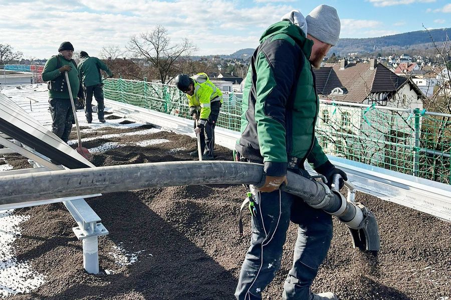 Wegener Bedachungen GmbH Vorbereitung für Gründach