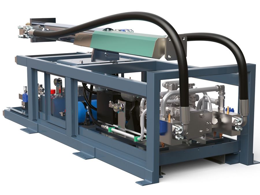 Die Hydraulikanlagen sind auf höchste Energieeffizienz ausgelegt Die Hydraulikanlagen sind auf höchste Energieeffizienz ausgelegt