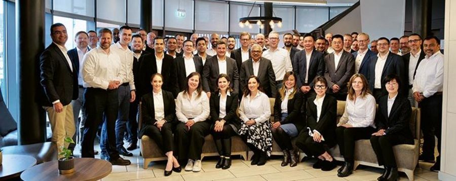 Teilnehmerinnen und Teilnehmer am International Sales Meeting der HIMA Group in Manchester 2024 Teilnehmerinnen und Teilnehmer am International Sales Meeting der HIMA Group in Manchester 2024