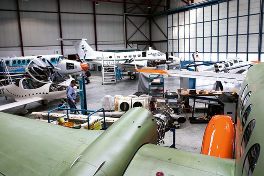 Aerodata Flugzeughalle Aerodata Flugzeughalle
