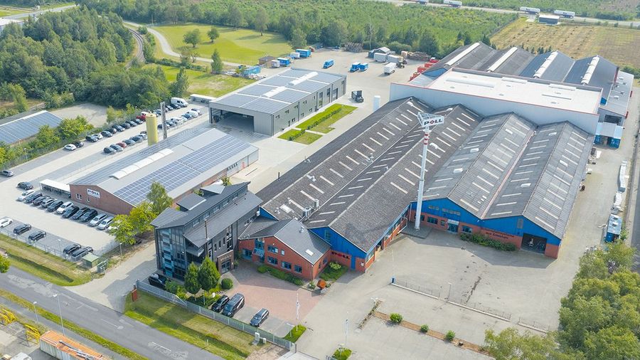 Der Firmensitz der Bernhard Poll Schornsteintechnik GmbH in Dörpen Der Firmensitz der Bernhard Poll Schornsteintechnik GmbH in Dörpen