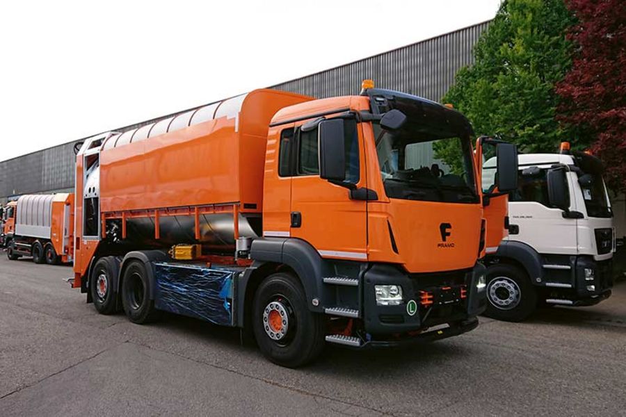 Framo E-Abfalltruck Framo E-Abfalltruck