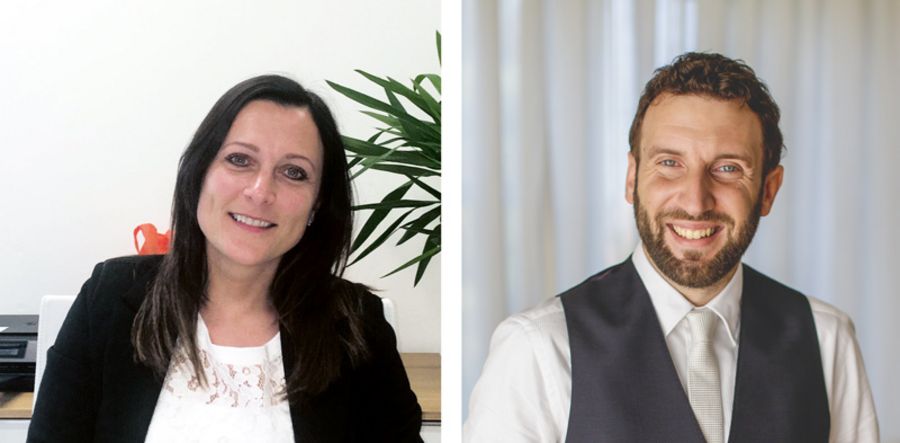 Bruna Berger, CEO, und Marco Montrucchio, Export Manager der Sirena S.p.A. Bruna Berger, CEO, und Marco Montrucchio, Export Manager der Sirena S.p.A.