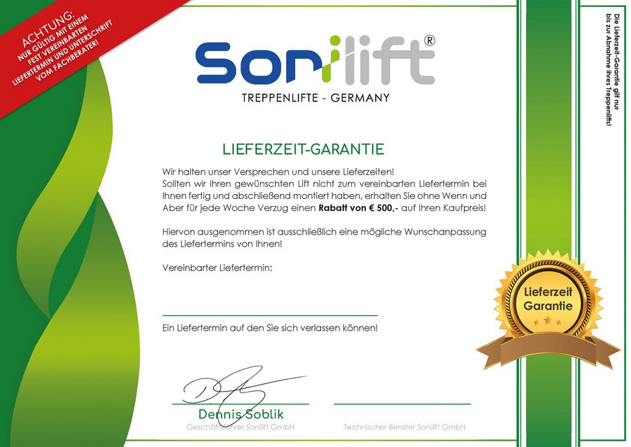 Sonilift GmbH Versprechen Sonilift GmbH Versprechen