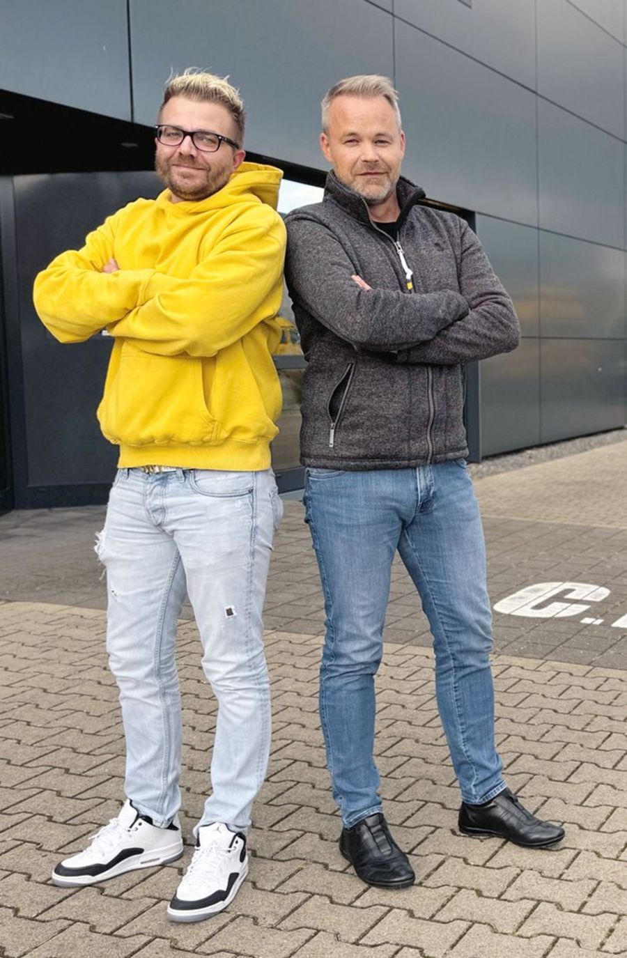 David Fliskowski, geschäftsführender Gesellschafter der C.F. Protec Schwertransportsicherung GmbH und der D.F. Protec GmbH und Jörg Finke, Geschäftsführer der D.F. Protec GmbH und der SPE Verkehrstechnik GmbH David Fliskowski, geschäftsführender Gesellschafter der C.F. Protec Schwertransportsicherung GmbH und der D.F. Protec GmbH und Jörg Finke, Geschäftsführer der D.F. Protec GmbH und der SPE Verkehrstechnik GmbH