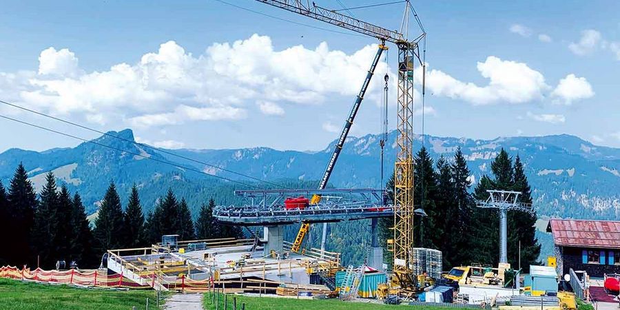Dobler GmbH & Co. KG Bauunternehmung Hochbaubaustelle Bergbahn Schöllereck Dobler GmbH & Co. KG Bauunternehmung Hochbaubaustelle Bergbahn Schöllereck