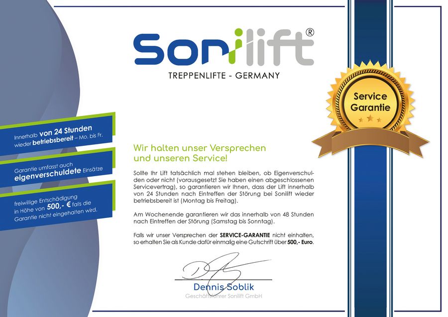 Sonilift GmbH Garantie Sonilift GmbH Garantie