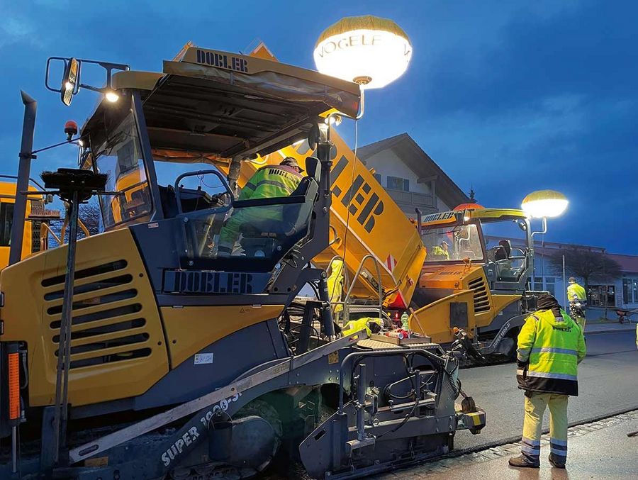 Dobler GmbH & Co. KG Bauunternehmung Tiefbau Baustelle Asphaltbau Schongau Dobler GmbH & Co. KG Bauunternehmung Tiefbau Baustelle Asphaltbau Schongau
