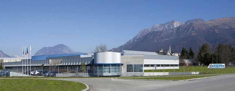 Die Asem-Firmenzentrale in Artegna Die Asem-Firmenzentrale in Artegna