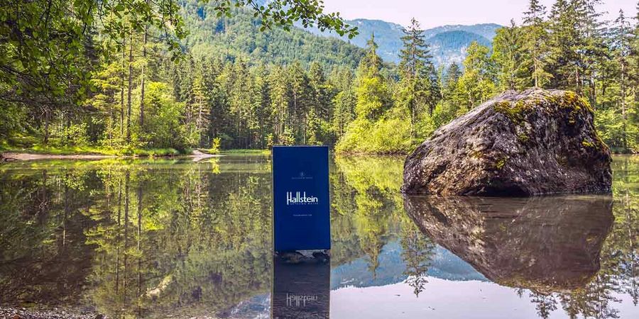 Alpine Water GmbH Hallstein Water Blue Box im Schnee