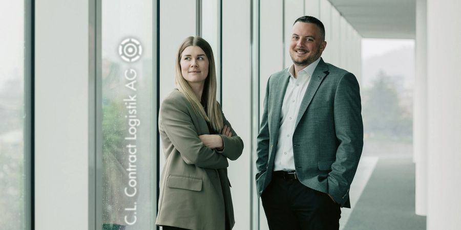 C.L. Contract Logistik AG, Charlotte Heidenreich und Patrick Cali Mitglieder der Geschäftsleitung C.L. Contract Logistik AG, Charlotte Heidenreich und Patrick Cali Mitglieder der Geschäftsleitung