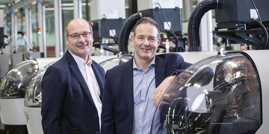 Die beiden Eigentümer von Polydec, CFO Thierry Mathez (l.) und CEO Pascal Barbezat Die beiden Eigentümer von Polydec, CFO Thierry Mathez (l.) und CEO Pascal Barbezat