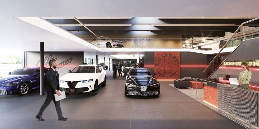 Lindengut-Garage AG neuer Showroom innen Lindengut-Garage AG neuer Showroom innen