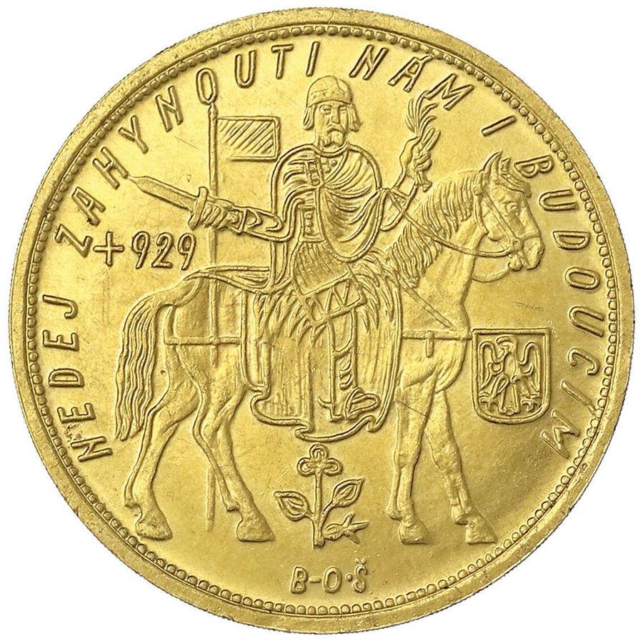tschechische 10-Dukaten-Münze von 1932 tschechische 10-Dukaten-Münze von 1932