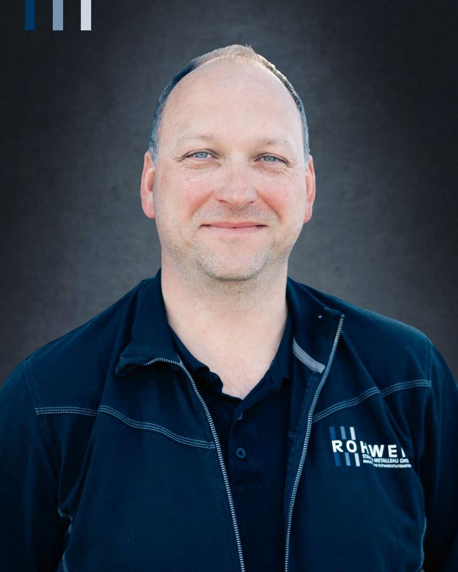 Ralf Rohwer, Geschäftsführer der ROHWER STAHL & METALLBAU GmbH Ralf Rohwer, Geschäftsführer der ROHWER STAHL & METALLBAU GmbH