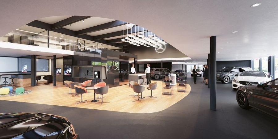 Lindengut-Garage AG neuer Showroom innen Lindengut-Garage AG neuer Showroom innen