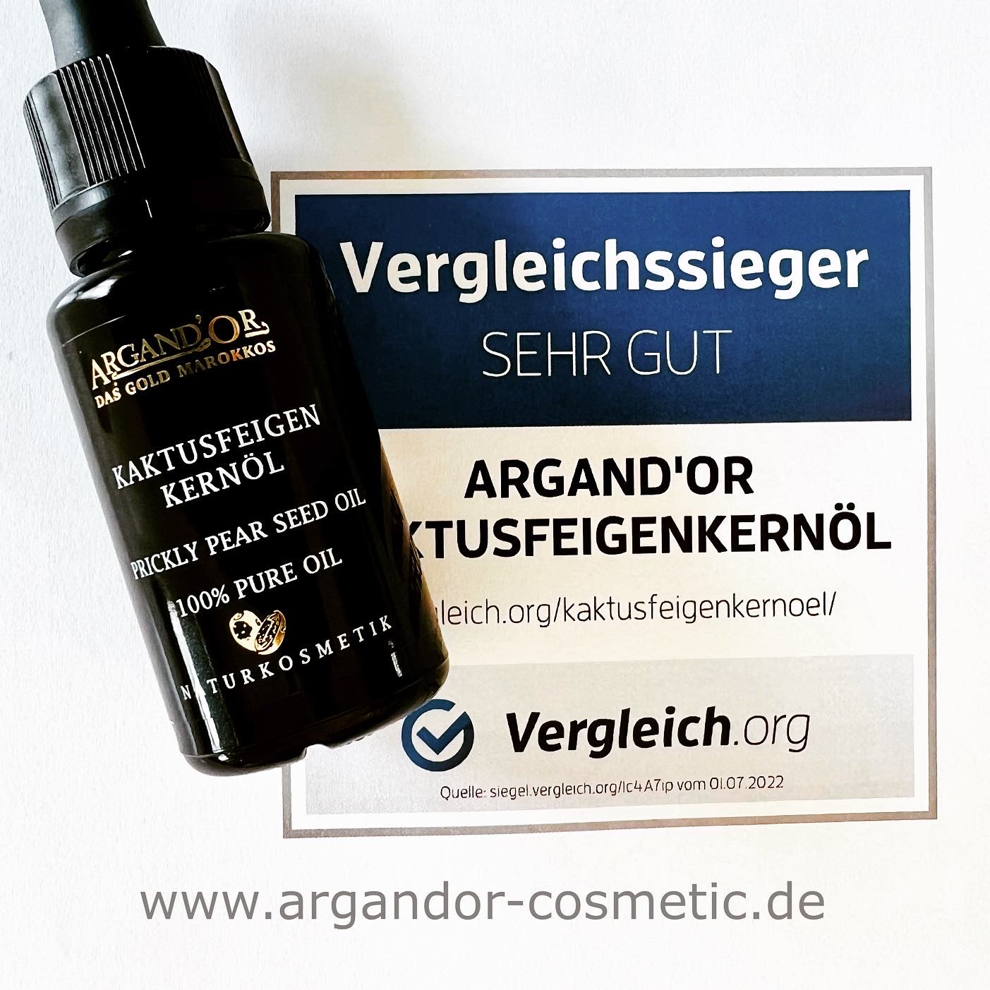 Argand’Or Kaktusfeigenkernöl auch 2023 Vergleichssieger