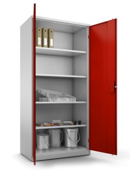Flügeltürenschrank, Werkzeugschrank Tiefe 300 mm