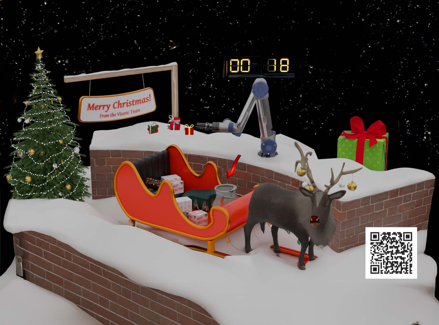 Visoric lädt in die interaktive Online-Weihnachtswelt