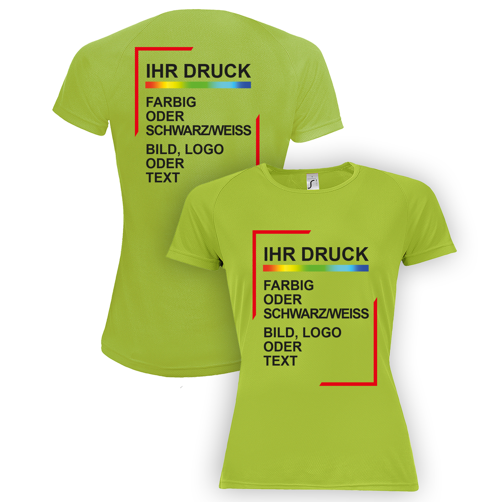 Personalisiertes Damen Funktionsshirt - Laufshirt - Sportshirt - personalisiertes Shirt - bedruckbares Damenshirt